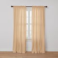Poly Cotton Canvas Curtain Panel | Light-Filtering Window Treatment
