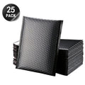 Black Waterproof Bubble Mailers 25 Pack Self Sealing Padded Envelopes 6x8 Inch