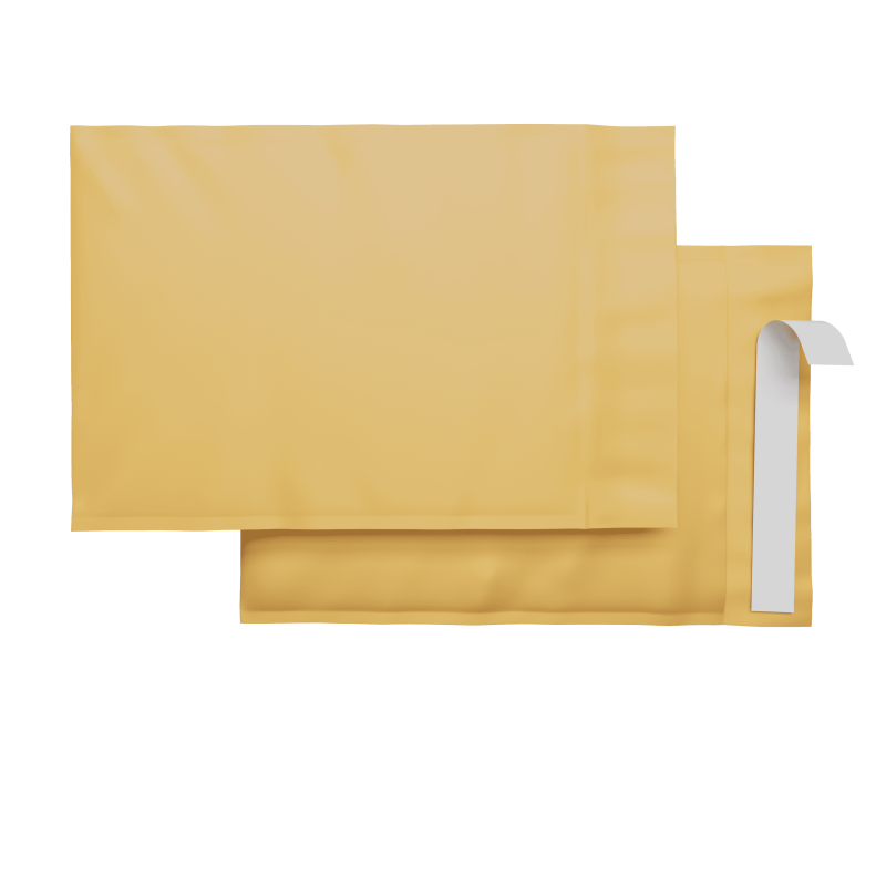 Golden Bubble Mailers 8.5 x 11 Inches - Pack of 100 Recyclable Shipping Envelopes
