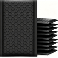 Black 4x8 Inch Bubble Mailers 50 Pack Waterproof Self Seal Shipping Envelopes