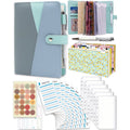 Money Saving Binder with Cash Envelopes and Zipper Pockets - Budget Organizer Set