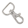 Bulk Metal Lobster Claw Clasps - 3/4 Inch Wide D-Ring Snap Hooks for DIY Crafts
