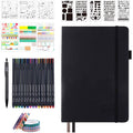 Bullet Dotted Journal Kit with Pens & Stickers - A5 Notebook for Planning & Journaling