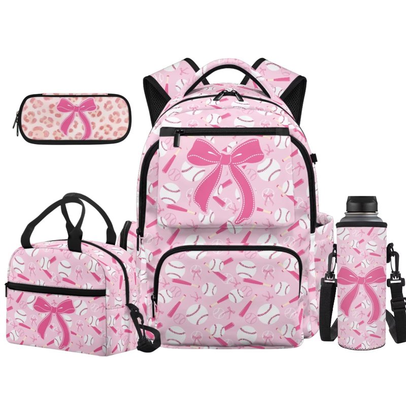 Kids Backpack Set with Lunch Bag Pencil Case Water Bottle for Elementary Girls