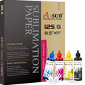Sublimation Kit with 110 Sheets 125gsm & 480ml Ink for Inkjet Printers