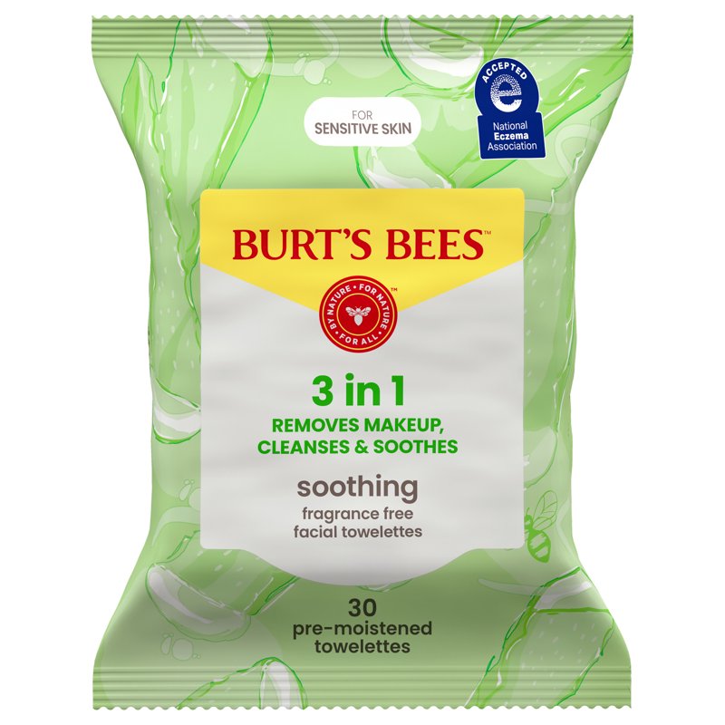 Fragrance-Free 3-in-1 Makeup Remover & Cleansing Wipes - 30 Count