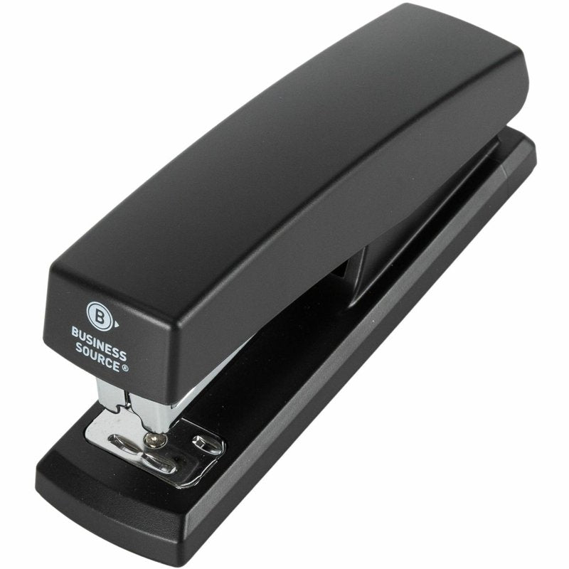 Half-Strip Stapler, 20-Sheet Capacity, Unbreakable Body, Rotating Anvil