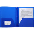 3-Hole Punched Poly Portfolio Blue - Business & Office Storage