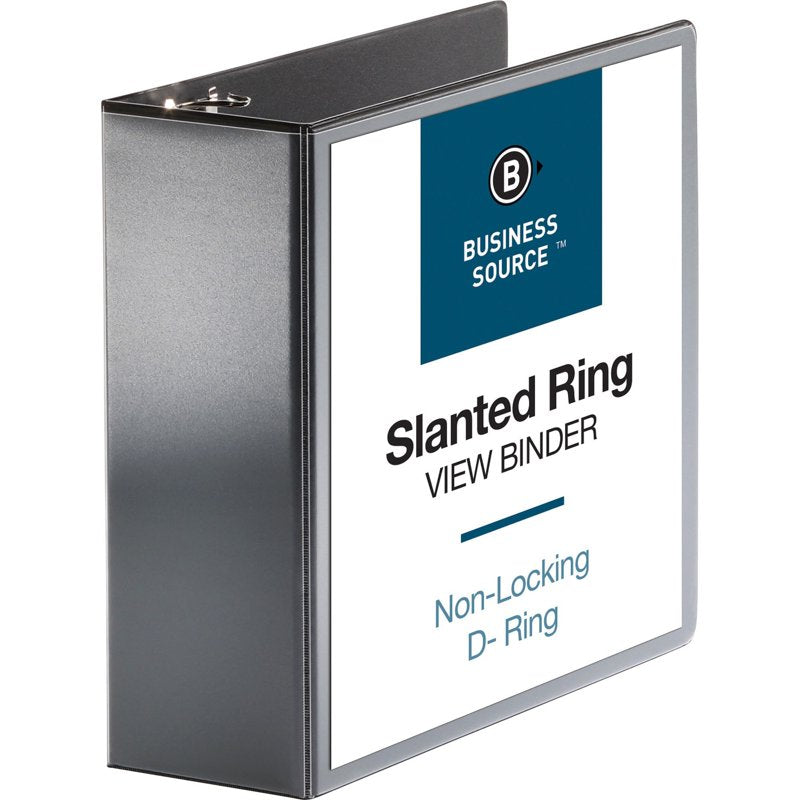 4-Inch Capacity Business Binder with Slant D-Rings and Clear Cover