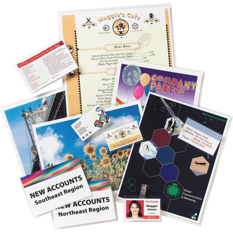 Letter Size Laminating Pouches 3 Mil Clear, 50 Pack - Protective Film for Documents