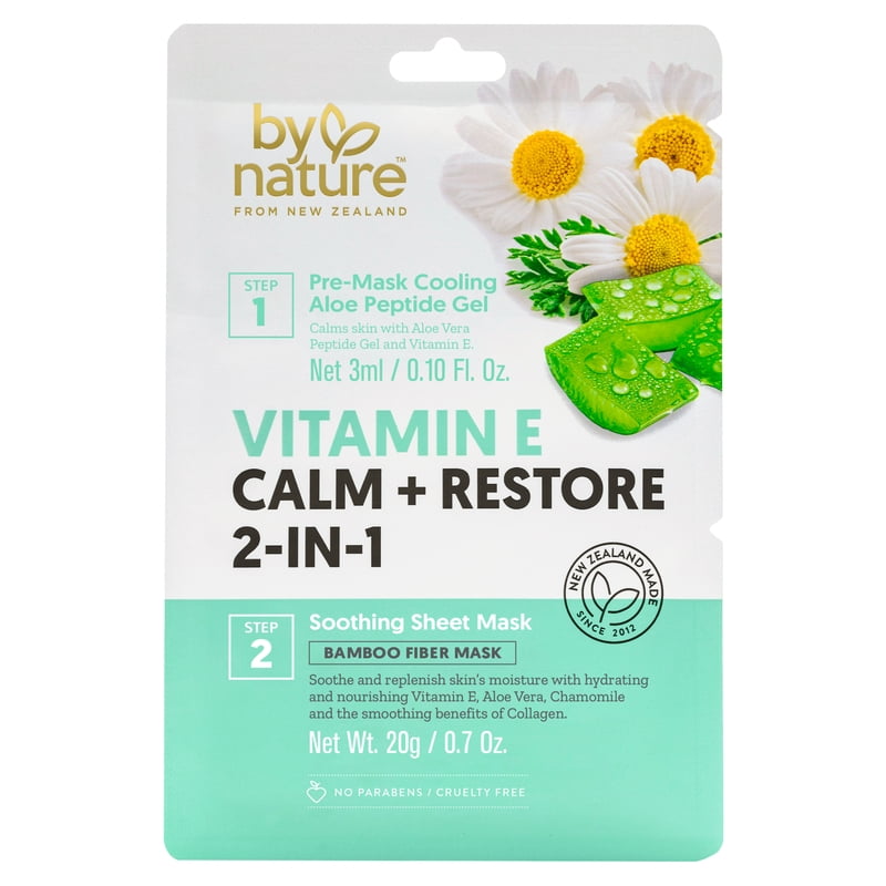 Vitamin E Calm and Restore 2-in-1 Skin Mask for Replenishing and Soothing