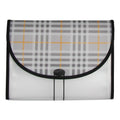 13-Pocket Expanding File Folder with Plaid Design - Office Organization