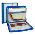 Zippered Expandable File Organizer with 3-Ring Binder and Pockets