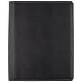 Refillable Faux Leather Notetaker Notebook with Sticky Notes, 8.5x11 Inches