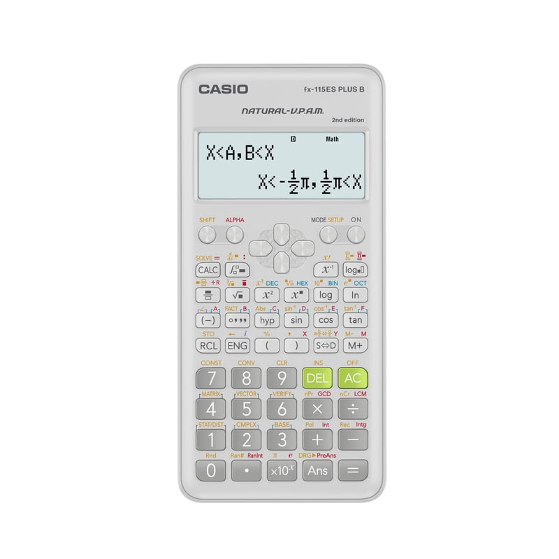 Scientific Calculator with Natural Textbook Display - 417 Functions, 2-Line Large Screen
