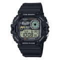 Digital Fishing Watch with Tide & Moon Graphs, 10-Year Battery, 100M Water-Resistant