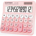 Mechanical Switch Calculator with Dual Power & Retro Design - 12-Digit Desktop Calculator