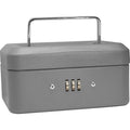 Small Cash Box with Combination Lock for Personal Security - Steel Safe