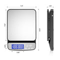 Digital Postal Scale 110 lbs Capacity Stainless Steel Platform for Shipping