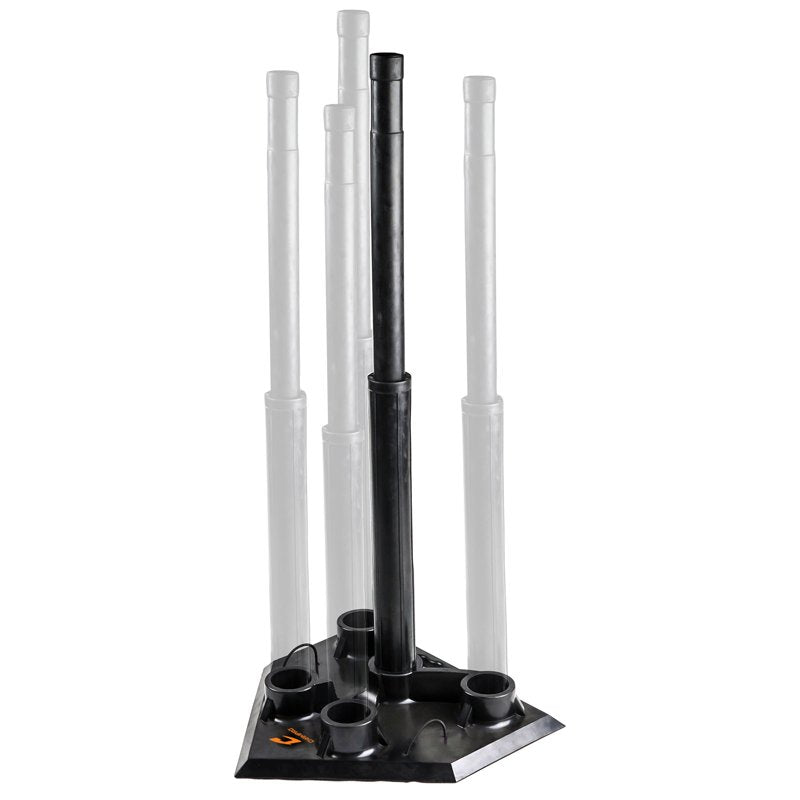 Adjustable Batting Tee for Baseball & Softball Practice - 5 Positions, Heavy-Duty Rubber