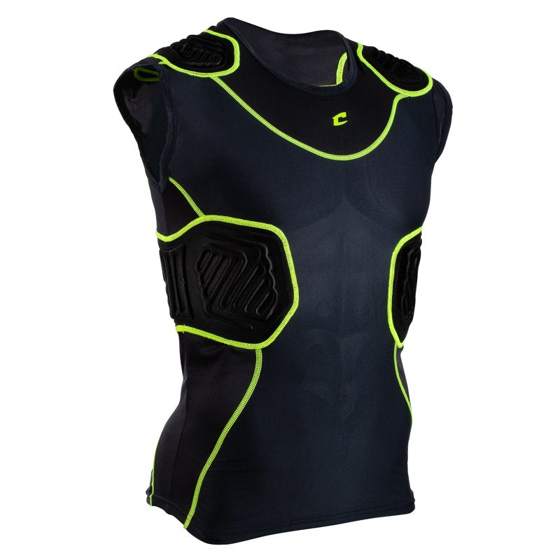 Youth & Adult Padded Football Compression Shirt Sleeveless Protective Gear