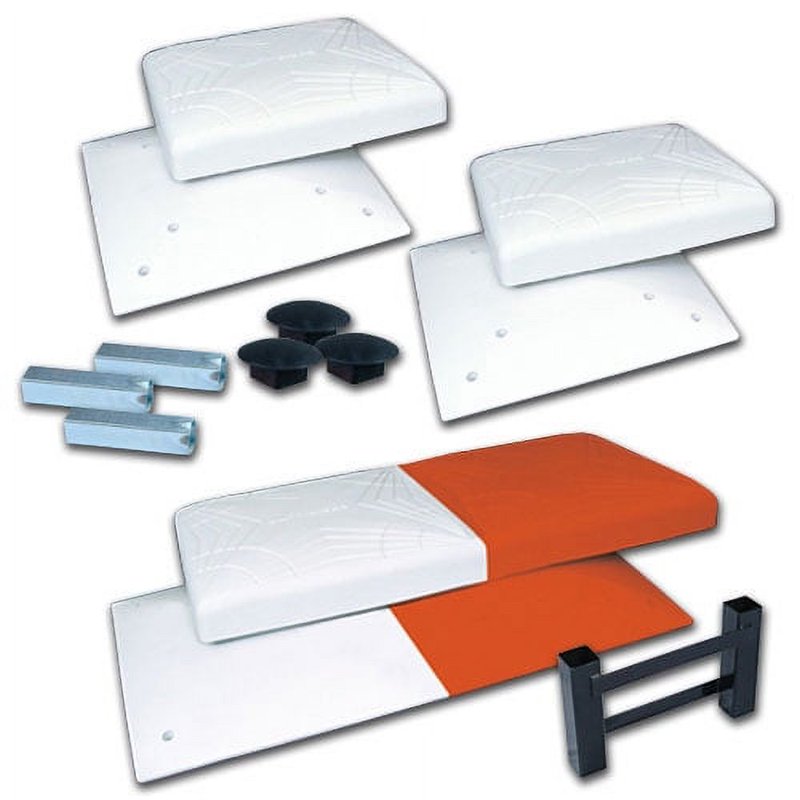 Dislodging Baseball & Softball Bases Set with Anchors - Safe Play