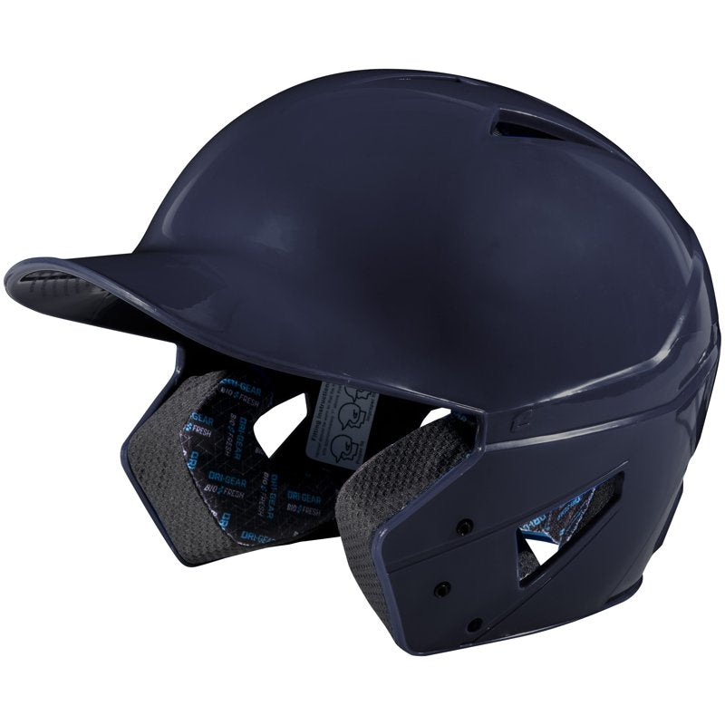 Baseball Batting Helmet with Impact-Resistant Shell and Ventilation - Large Navy