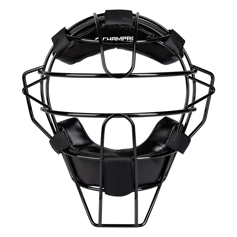 Adult Baseball Softball Umpire Face Mask with Ergo-Fit Padding, Throat Guard
