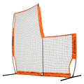 Portable Baseball Softball L-Screen with Carry Bag 7x7 ft Practice Shield