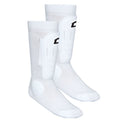 Champro Sock-Style Shin Guard 2X-Small/X-Small, White - Youth Soccer Protective Gear