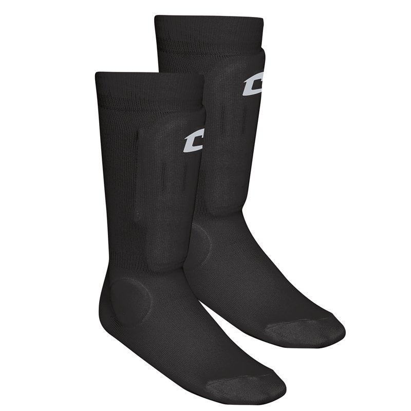 Champro Sock-Style Shin Guards, Small/Medium, Black (Variation: Small/Medium, Black)
