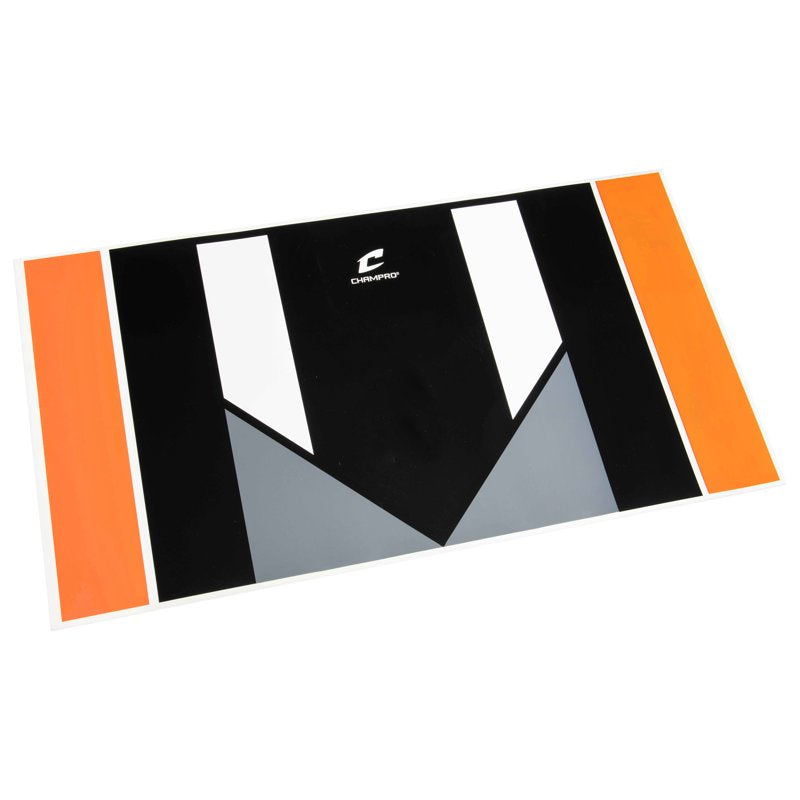 Extended Training Home Plate with Colored Strike Zone for Baseball Practice