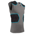 Football Compression Shirt with Built-In Cushion System - Sleeveless, Moisture-Wicking, High-Protection