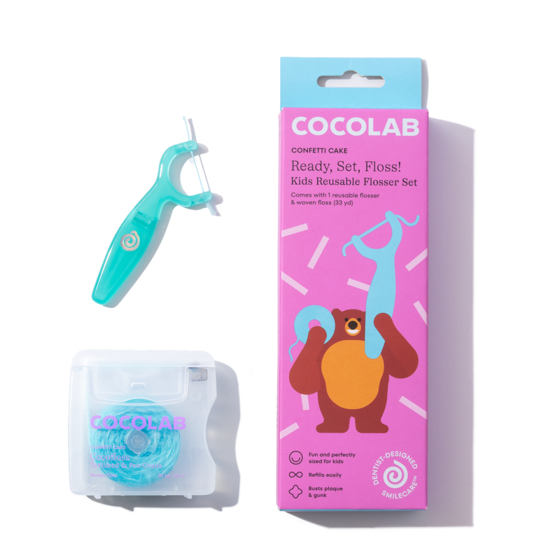 Kids Reusable Flosser Set - Eco-Friendly, Dentist-Recommended Oral Care