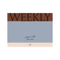 Weekly Desk Pad Organizer with Tear-Away Pages, Colorblock Blue 9.5 x 7.1"