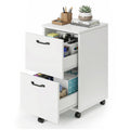 2-Drawer Lockable Rolling File Cabinet for Home Office Storage