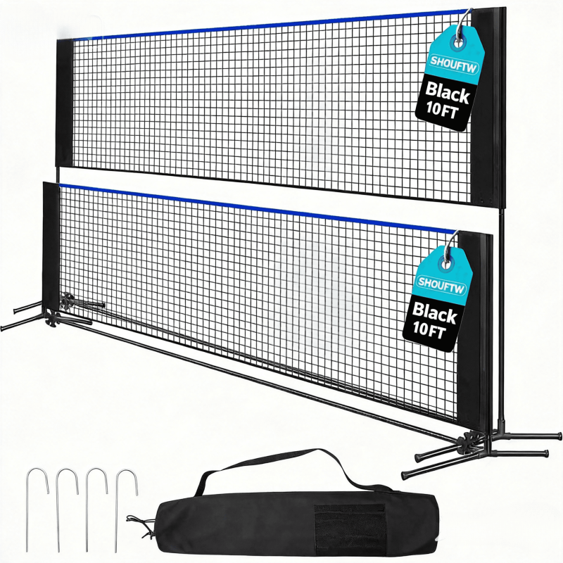 Adjustable Badminton Net with Carry Bag - Indoor & Outdoor Sports Equipment