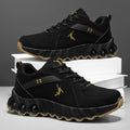 Performance Basketball Sneakers Men Black Gold Non-Slip Shock Absorption Athletic Shoes