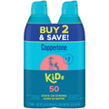 Kids Sunscreen Spray SPF 50 - Water-Resistant Sun Protection for Children, 5.5 oz, Pack of 2