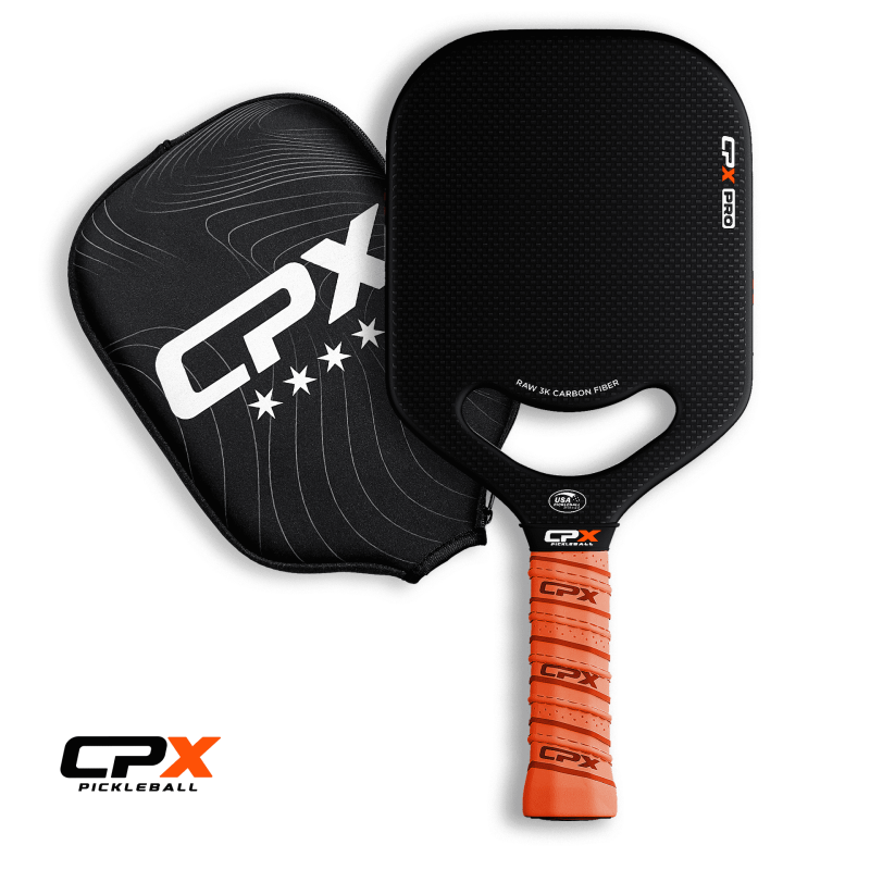 Pro Carbon Fiber Pickleball Paddle - 19mm Honeycomb Core, Edgeless, USA Designed