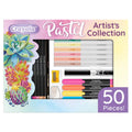 Kids Pastel Art Kit & Coloring Set with Pencils Markers & Drawing Pages