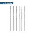 Steel Crochet Hook Set 6-Piece, Sizes 00 to 6 for Fine Crochet Work