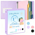 3 Ring Binder with Dividers - 1 Inch Heavy Duty Organizer for 200 Sheets
