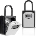 Outdoor Key Lock Box with Combination Code Wall Mount & Hanging Storage