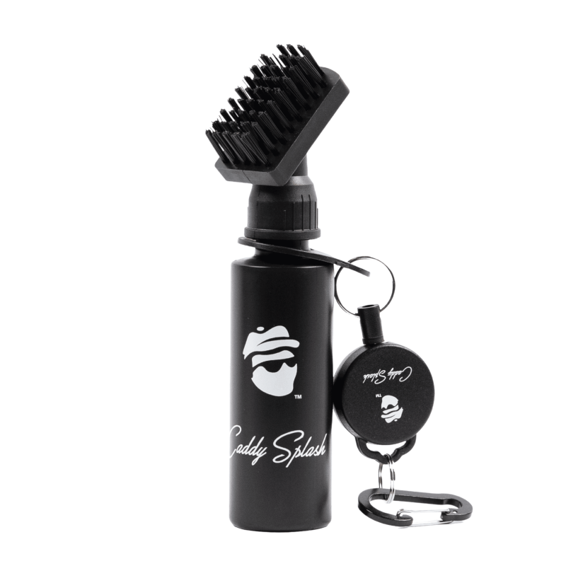 Golf Club Brush Cleaner with Retractable Clip - Nylon Bristles, 4 oz Water Reservoir