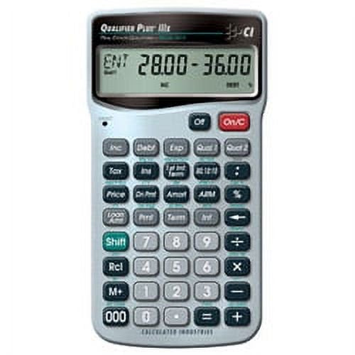 Financial Calculator for Real Estate and Loans - 9-Digit Display, Silver