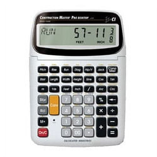 Construction Master Pro Trigonometric Calculator Desktop Silver