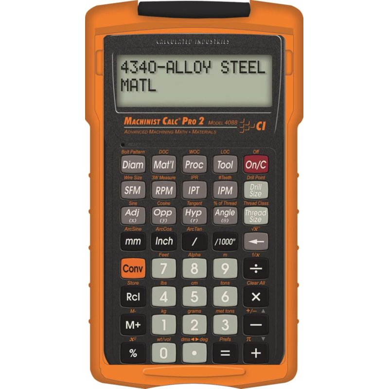 Machinist Calculator Pro 2 Advanced Functions Battery-Powered Handheld Tool