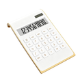 Gold Desktop Calculator with Large LCD Display - Solar Power Office Desk Accessory