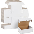 25 Pack White Corrugated Shipping Boxes 9x6x3 - Eco-Friendly & Foldable